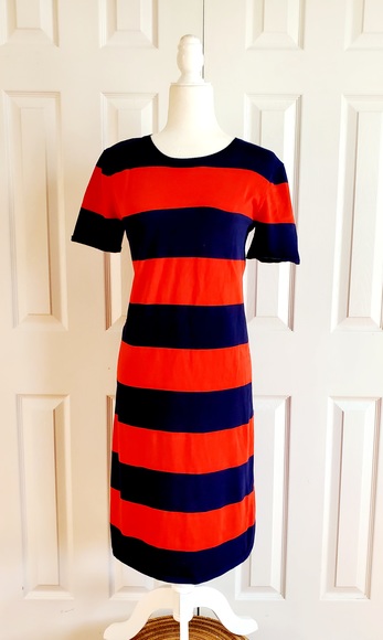 Joan Vass sailor stripe midi dress - Picture 1 of 7